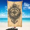 Striking Underwater Shark Swirl Beach Towel Large Quick-Drying Absorbent Lightweight Sand-Resistant Towel for Beach Summer