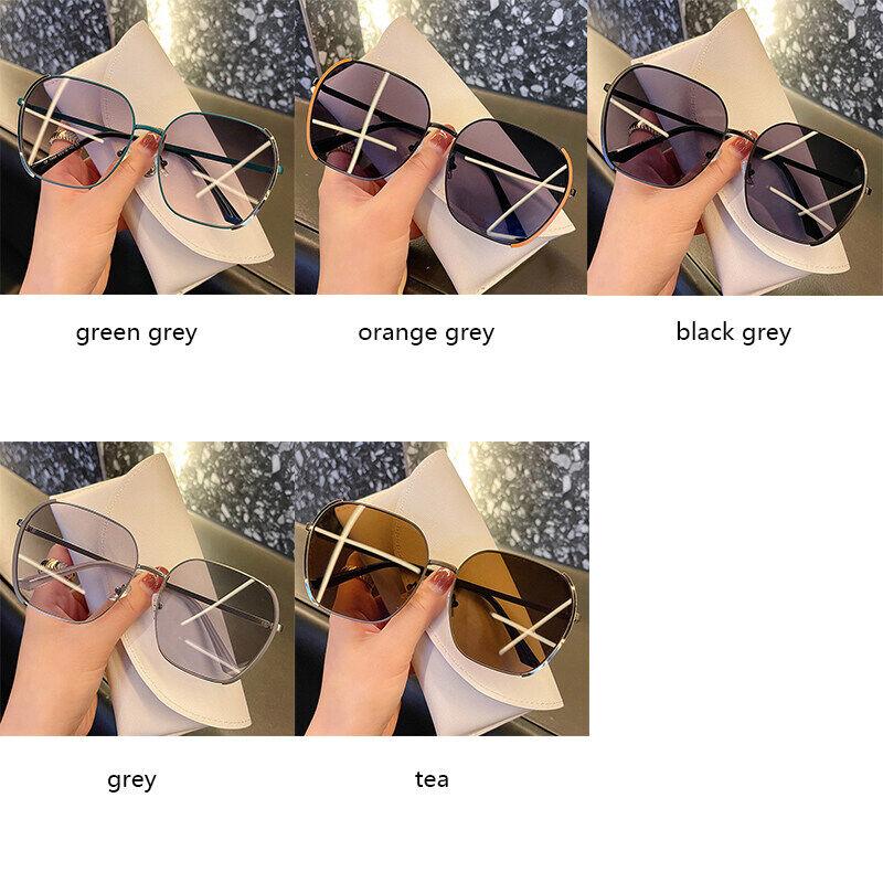 משקפי שמש חדשים לנשים Ins אופנה בסגנון קוריאני משקפי שמש אופנתיים לנשים הגנת UV