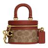 Sac à Bandoulière Trail 12 Monogramme Classique Fermeture Éclair Cuir et Toile Enduite Sac à Main Femme Marron Jaune Rouille CE768-B4NQ4