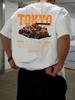 2026 Summer Mens Casual Japanese Tokyo Style Printed Loose and Breathable TShirt