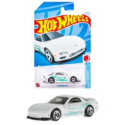 Hot Wheels Basic Car Mazda Vehicle Toy Mini Car Ηλικίες 3 και άνω Λευκό HXR10 '95 RX-7