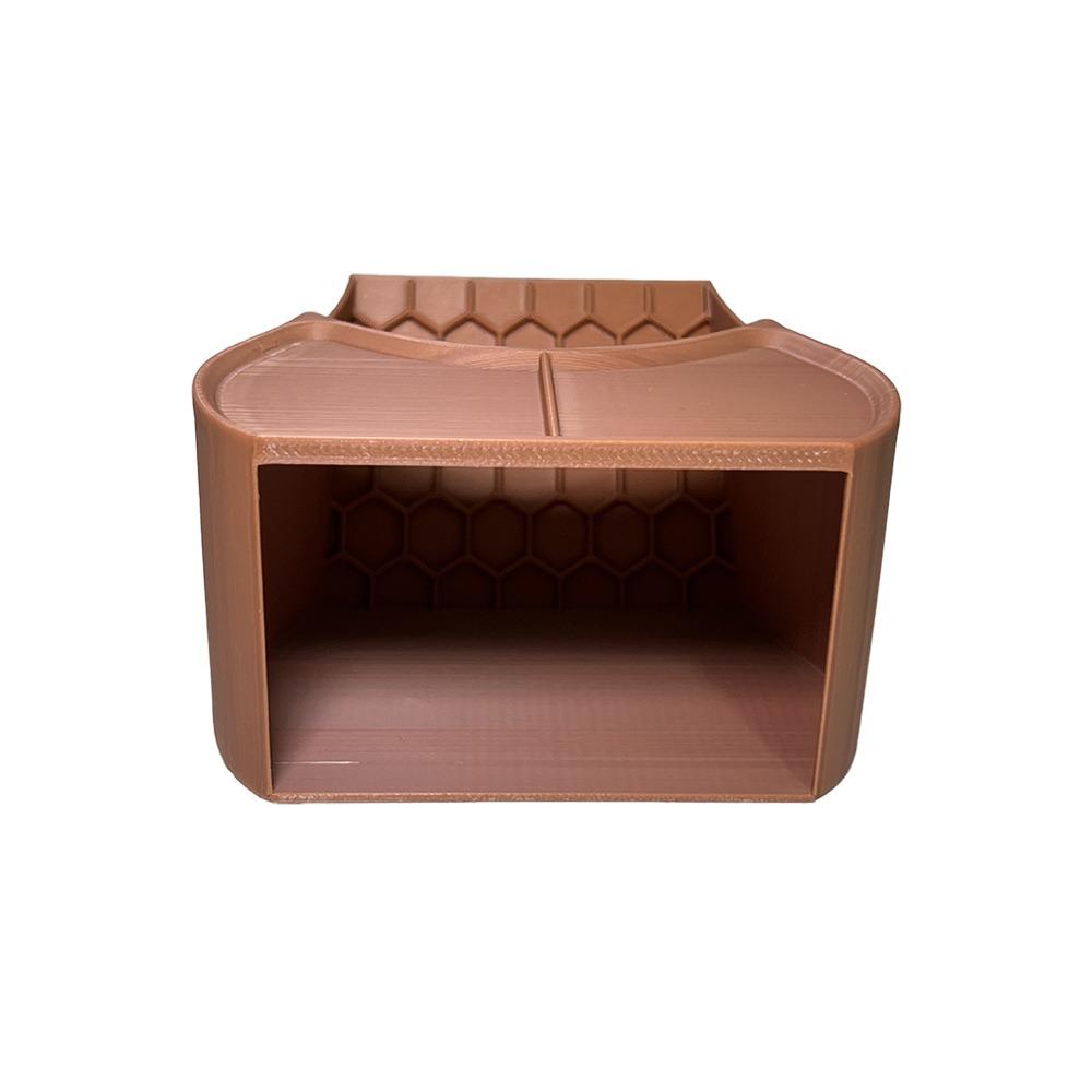 

Climbing Ramp Hermit Crab House Double Food Dish Aquarium Fish Cave Fish Tank Accessories Brown-S