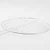 Barbecue Grill Mesh Round Carbon Steel Mesh Rustproof Stainless Steel High Temperature Resistant Prevents Food Falling Fit for Sausages Hot Dogs