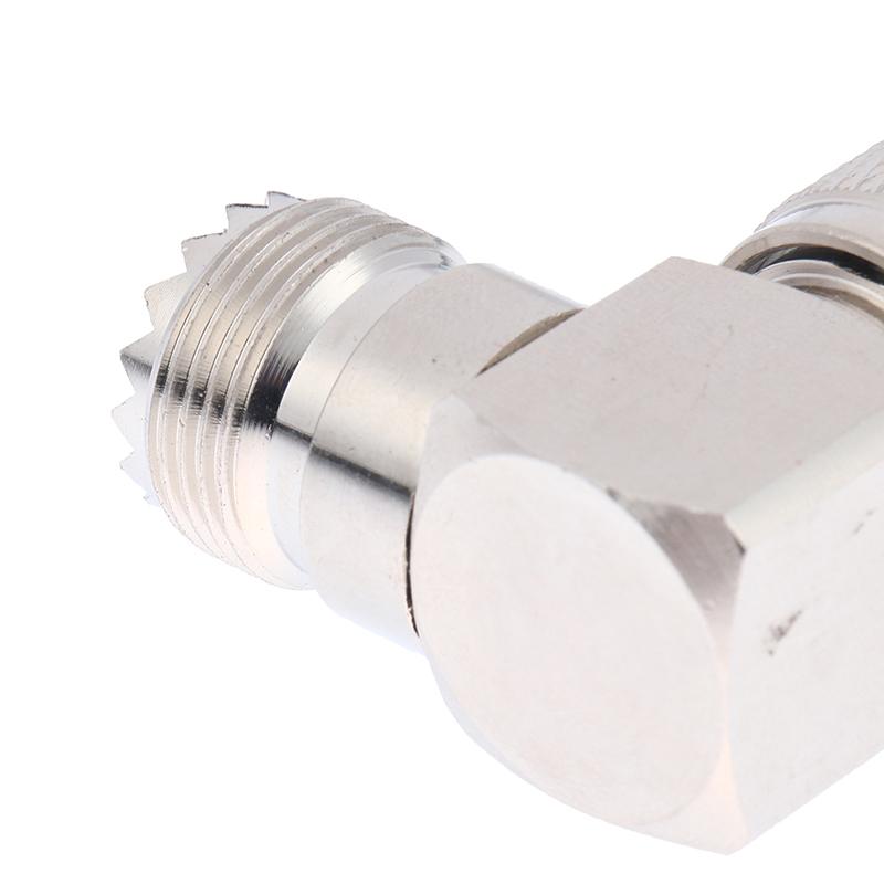 Uhf Male Pl-259 Pl259 To Uhf Female So-239 So239 Angle 90 Rf Adapter Connector