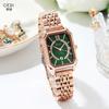 Damen Retro Stahlarmband Kleines Zifferblatt Modische Kleine Quadratische Uhr Temperament Wasserdichte Quarz Uhr