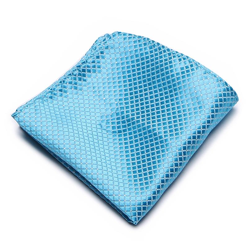 Men's Striped Jacquard Pocket Square for Weddings and Business Suits