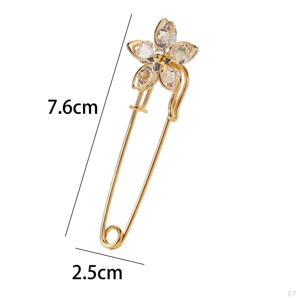 Brooch Pin for Women Clothing Scarf Clip Sweater Shirt Decorative Ladies Girls