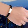 Charging Bracelets Cable Data Charge Cord Fashion Braided PU Leather (Black)