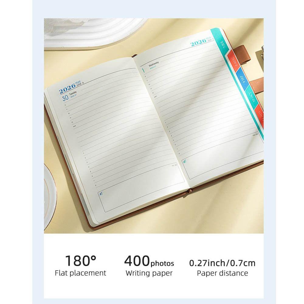 Wear-resistant 2026 Schedule Planner Notepad 365 Days Agenda Planning Notebook Business
