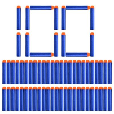 HBKS 7.2cm Soft Bullet Hollow Hole Foam Refill Dart Ammo for Nerf Toy Gun 100PCS