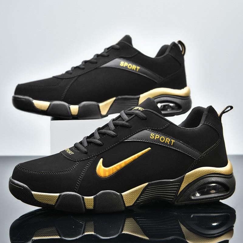 Mens Casual Sneakers PU Mesh Upper Anti-Slip Wear-Resistant Soft Sole Walking Travel Running All Season