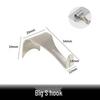Steel Wire Rope Hanging Accessories: Glass Clip, Picture & Sign Hanging Hook, Lighting Fixture Mount