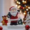 Christmas Tabletop Decor Santa Claus Statue 3.7x4.8inch Traditional Lightweight Multifunctional