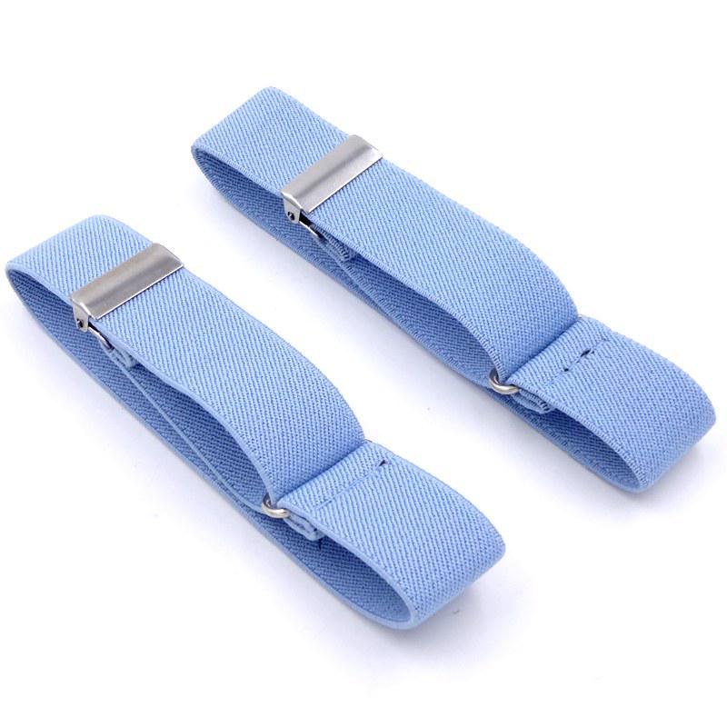 "Women's Shirt Fabric Cuffs and Men's Armbands, 2.5cm Elastic, Versatile Bracelets"