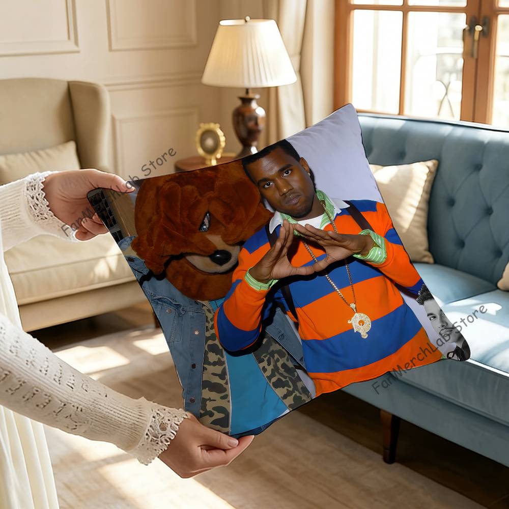KKanye West Yeezus Ye Jesus Pillow Case For Sofa Decor Car Office Room Printing Cushion Cover Decorations and Protector