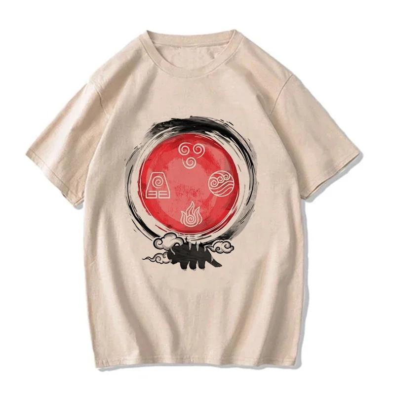 Avatar The Last Airbender Tee Shirt Appa Yip Harajuku EU Size Tshirt Fashion Mange T-shirt Y2k Streetwear Hip Hop Vintage Tops