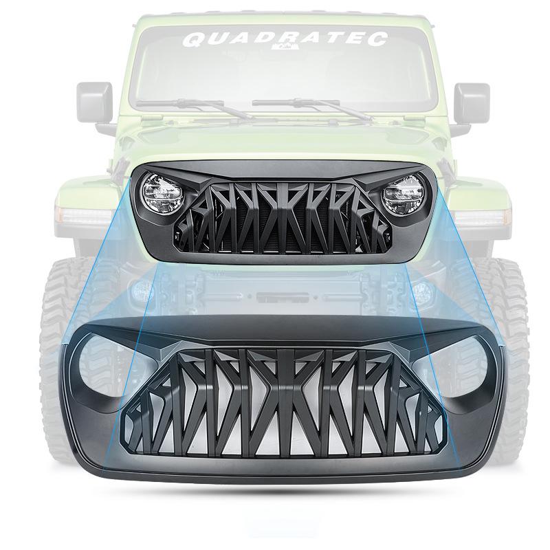Naštvaná mřížka se světly pro 07-23 Wrangler, Renegade, Gladiator Přední úprava