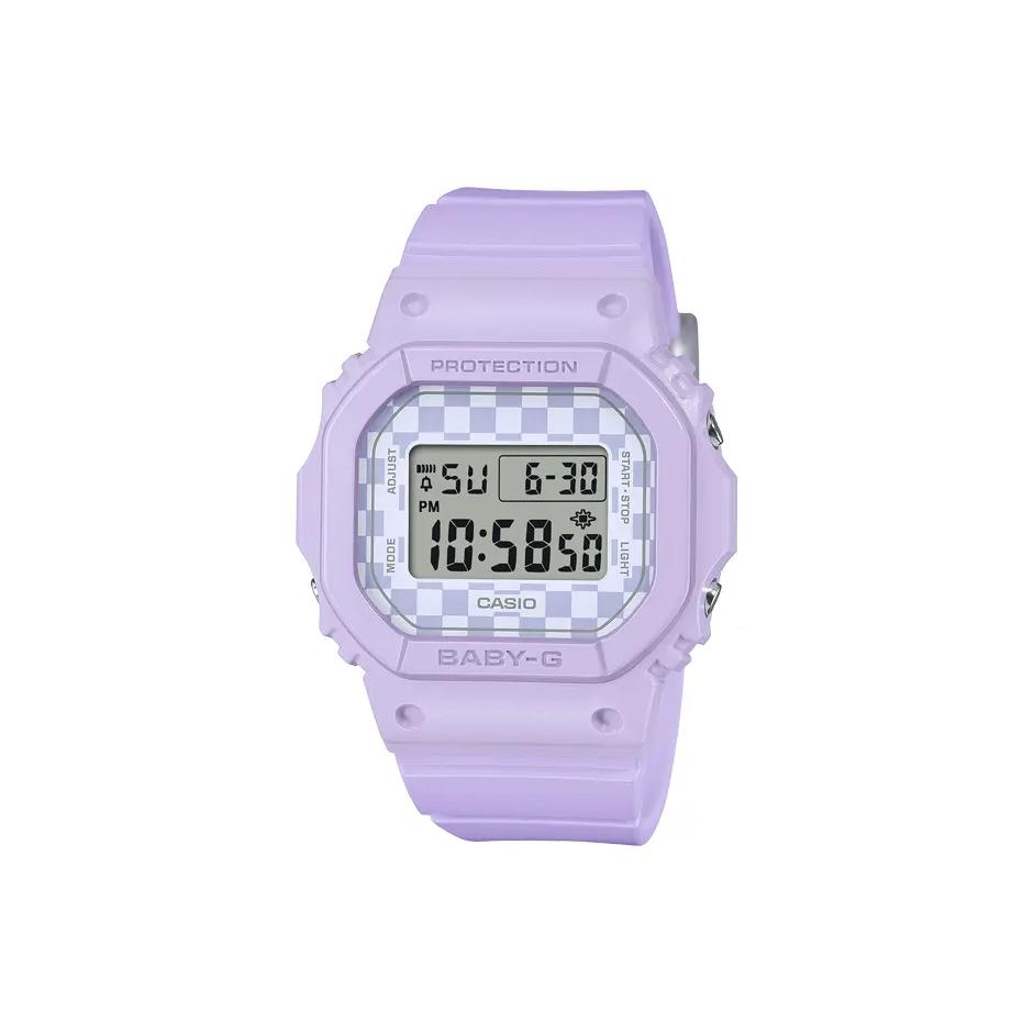 

CASIO BABY G Small Block Lee High School Student, Tote Set Quartz Movement Resin Strap Watch BGD-565GS-6PR Purple Regular Box
