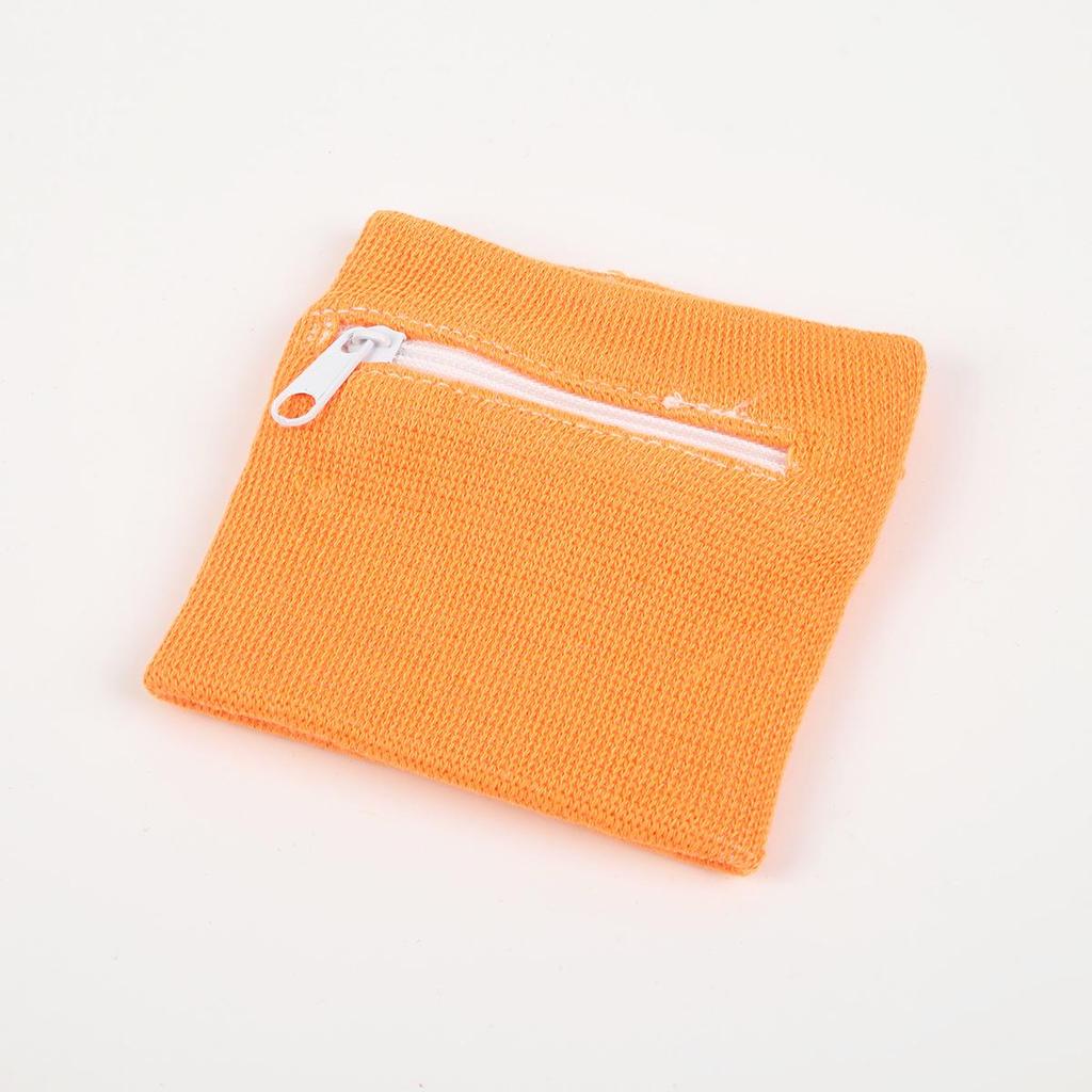 Breathable Cotton Sports Wrist Guard with Zipper Pocket for Running & Cycling