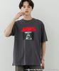 Sense of Place Men's Custom JAWS Print T-Shirt, Size B, AAA5-11B128, Charcoal, Medium