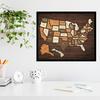 Holz USA Reise Puzzle Board State Reise Tracker Wanddeko Interaktives Reise Souvenir für Zuhause Büro Geschenk für Reisende