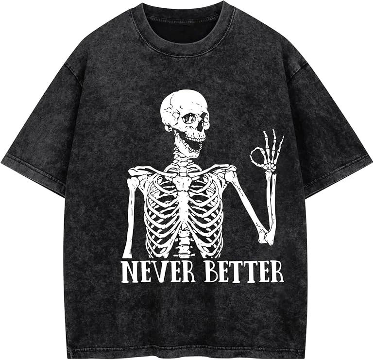 I Literally Hate Everyone Printed Women's Casual Shirt - Novel and Interesting Design Washed Thick Cotton Family Outfit T-shirt