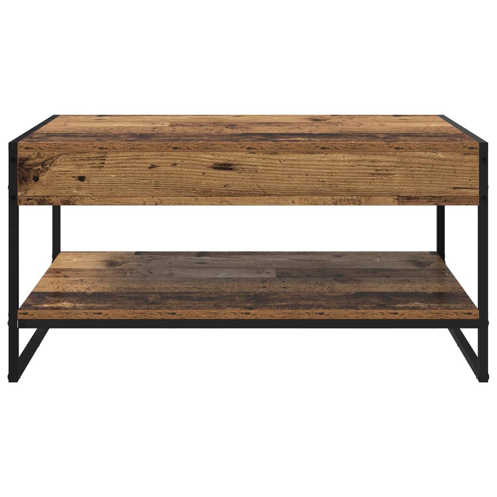 Coffee Table Reclaimed Wood Look 80 x 50 x 40 cm Wood Based Material