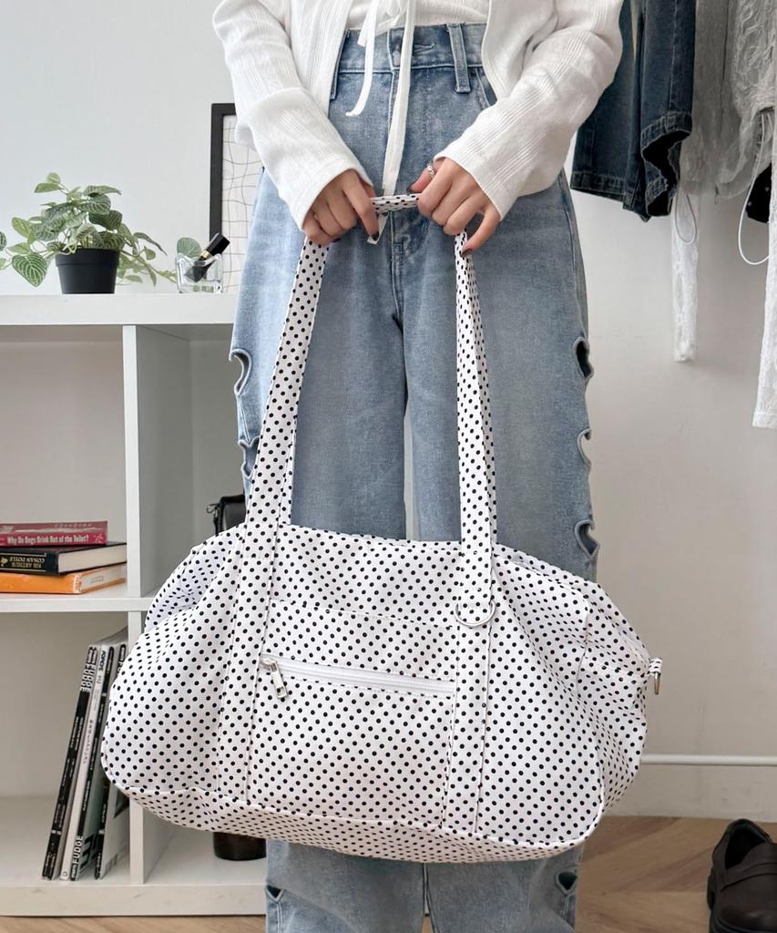 WEGO Big Boston Shoulder A4 Perfect for Outdoor and Size Pattern 2 2-Way Bag, Bag, Size, Activities, Travel, School, Gifting, Women's, F,