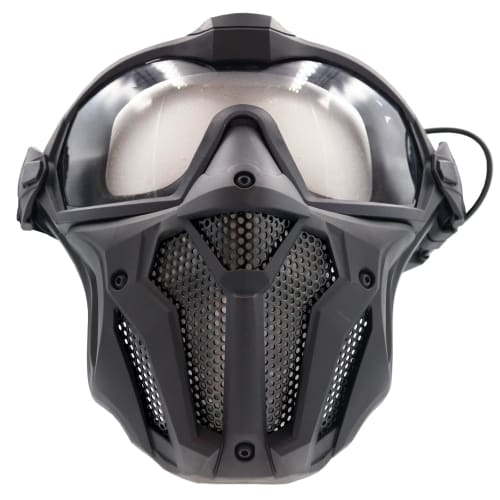 CHURACY Airsoft Mask and Goggles with Anti-Fog Fan and Face Guard, Mesh Face Mask