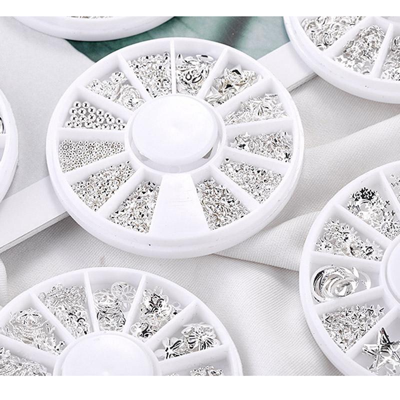 6 Box Nail Art Rivet Jewelry Xingyue Metal Alloy Nail Decoration Rivet Hollow Alloy Box Nail Decoration