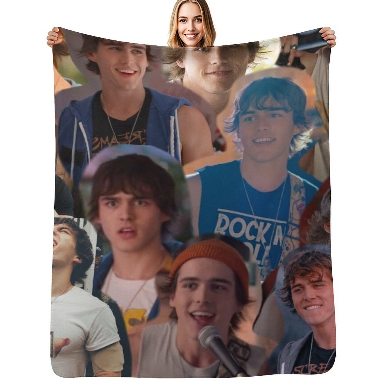Luke Peterson from JATP Throw Blanket Modern Design Soft Blanket for Home Decor Size: 75*100cm, Weight: 230 GSM