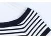 Women's Striped One-Shoulder Short-Sleeve Knit Top - Sexy Backless Ice Silk T-Shirt