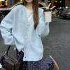Women S Loose V Neck Knit Cardigan Sweater Soft Fashion Top