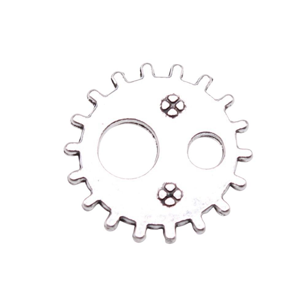 

10 шт., подвески в стиле стимпанк, античное серебро, цвет цинкового сплава, 19X19 мм