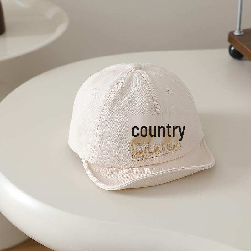 Korean Style Children's Sun Protection Baseball Cap - Soft Brim, Spring/Summer Hat for Boys and Girls
