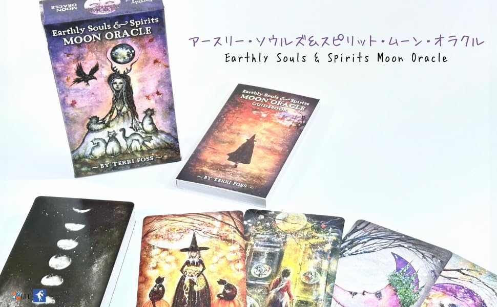 Oracle Card English Affirmation Fortune Telling Souls Spirits Moon I.I.J [Earthly & Oracle] [Genuine]