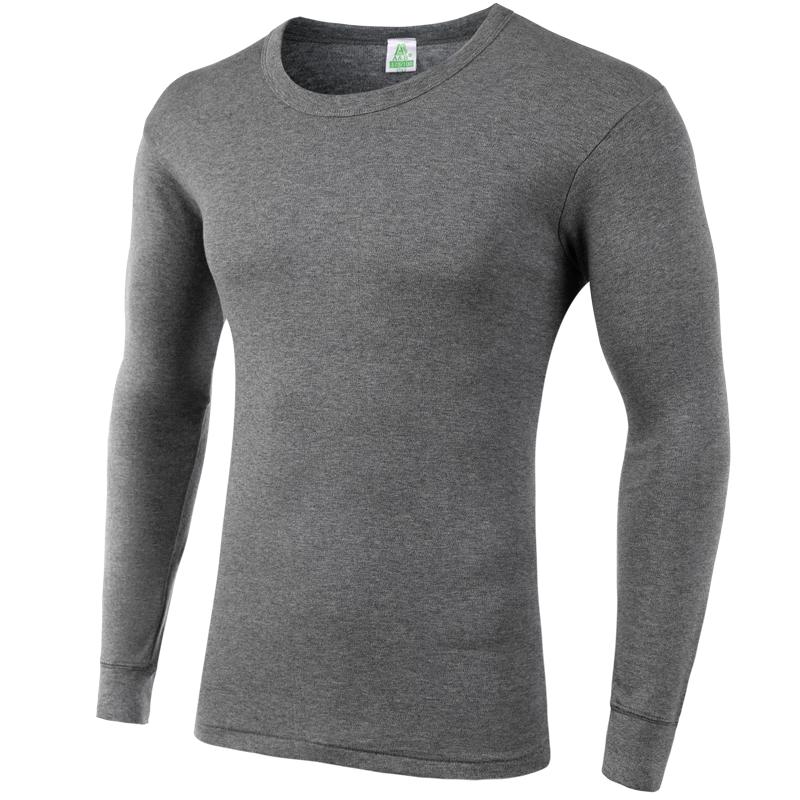 

AB Мужской термотоп с круглым вырезом из хлопка с длинным рукавом 4XL