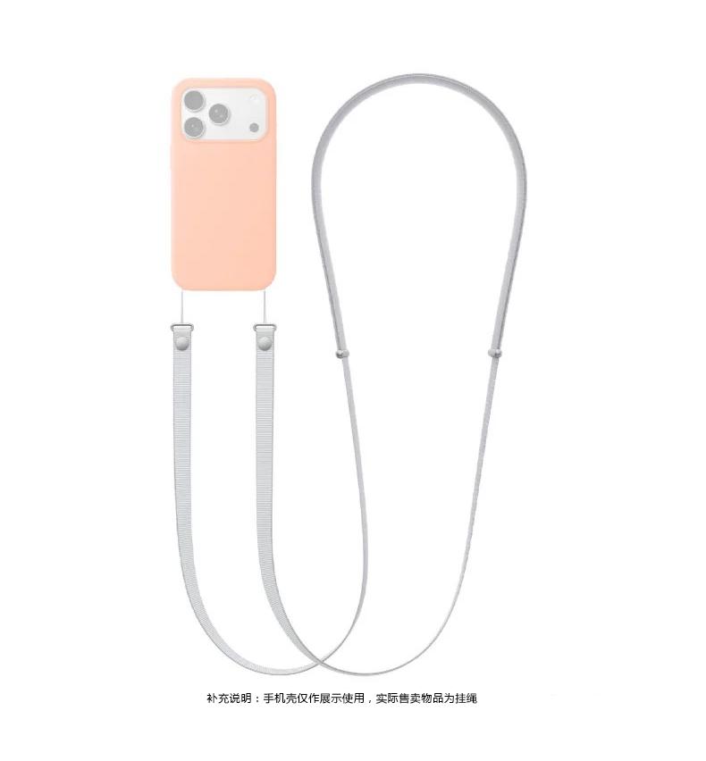 

Офіційний магнітний плетений ремінець преміумкласу для оригінального телефону Iphone 17 Pro Max 17 Air, шнурок кросбоді проти втрати, ремінець Apple