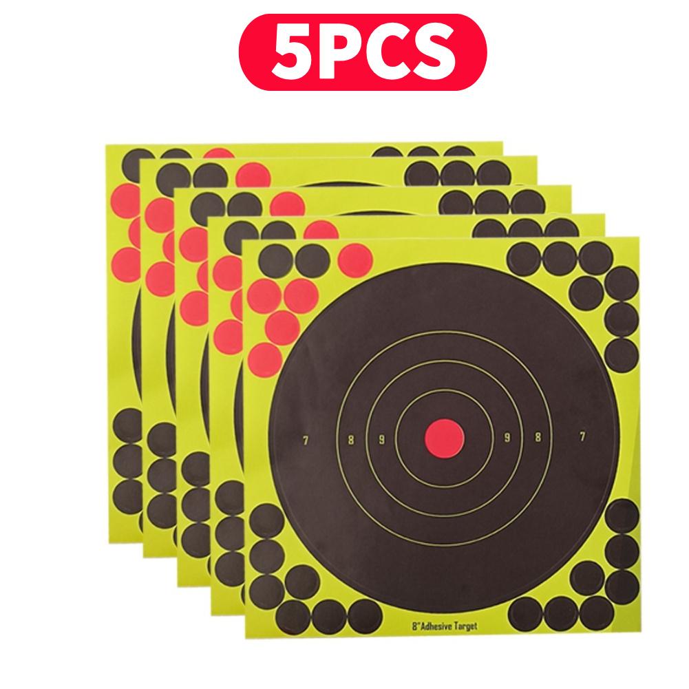 10-100 Pcs 8-inch Splatter Target Reactive Shooting Target Shoot Train Target Paper Stickers Hunting Shooting Training Papers