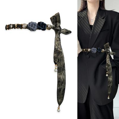 Four Seasons Available New Belt Women'S Leather Fashion Versatile Jeans Belt Decoration With Skirt, Suit, Sweater Waist Cover