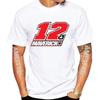 Nuova Maglietta Estiva Unisex a Manica Corta Maverick Vinales 12 Gp Race Riding Sportiva per Ragazzo Hip Hop Casual Top Bianchi Magliette da Motociclista