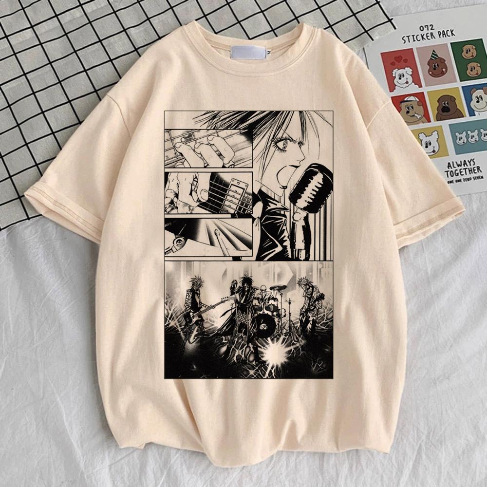 Nana Anime tshirt teen Psychedelic Breathable Grunge Comfortable top tees Pastel aesthetic Psychedelic Digital korean clothes