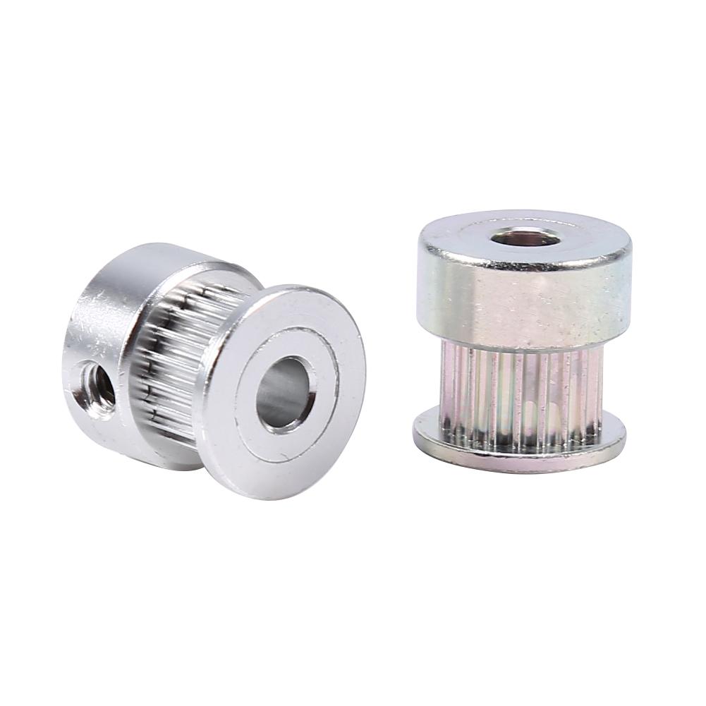 2 Stück Aluminiumlegierung Zahnriemenscheibe 5mm Innendurchmesser 20 Zähne für 3D-Drucker