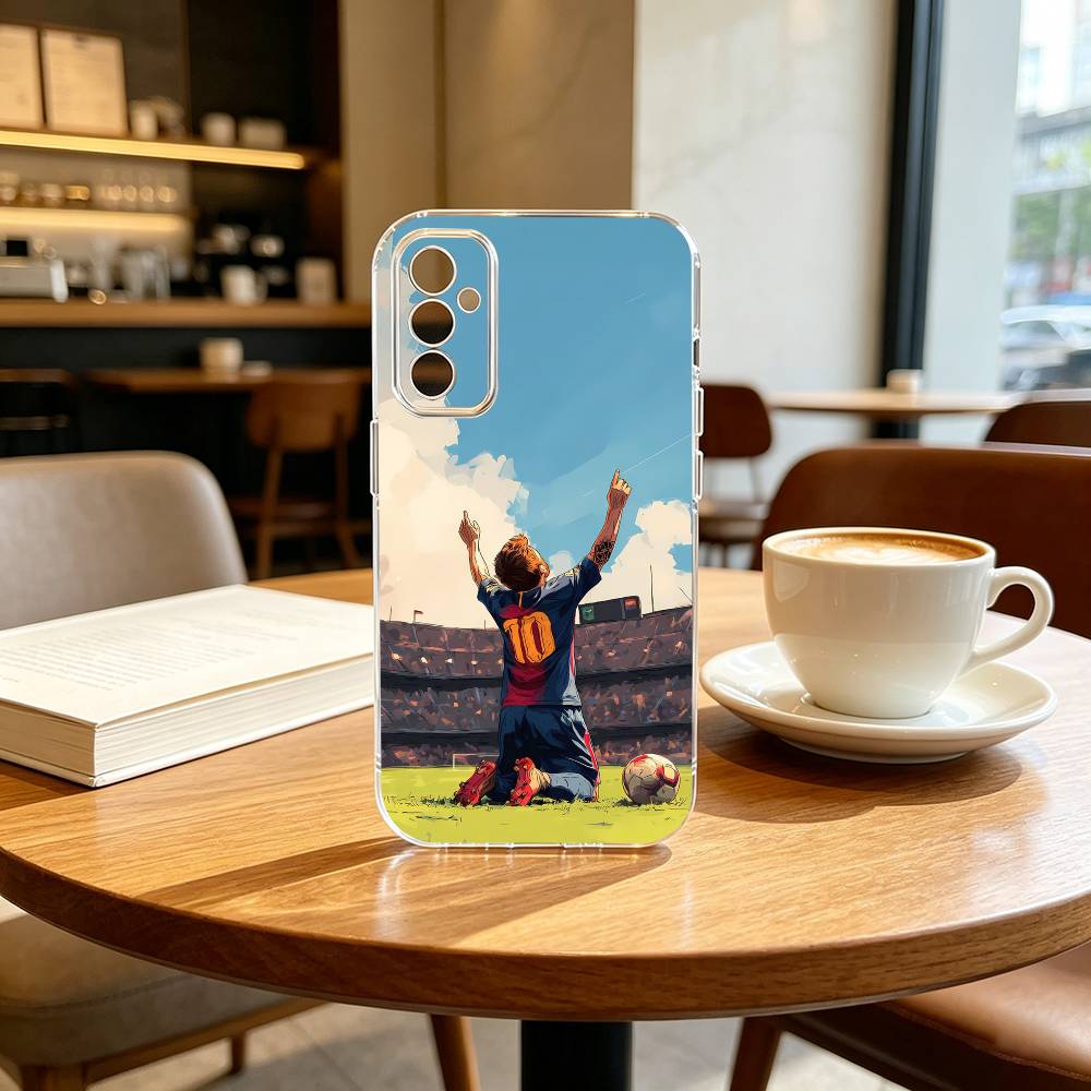 LIONEL Leo Messi-i F-Football Handyhülle Transparentes Silikon Weich Für SamsungA10,12,20,21S,30,31,40,50,51,52,70,71