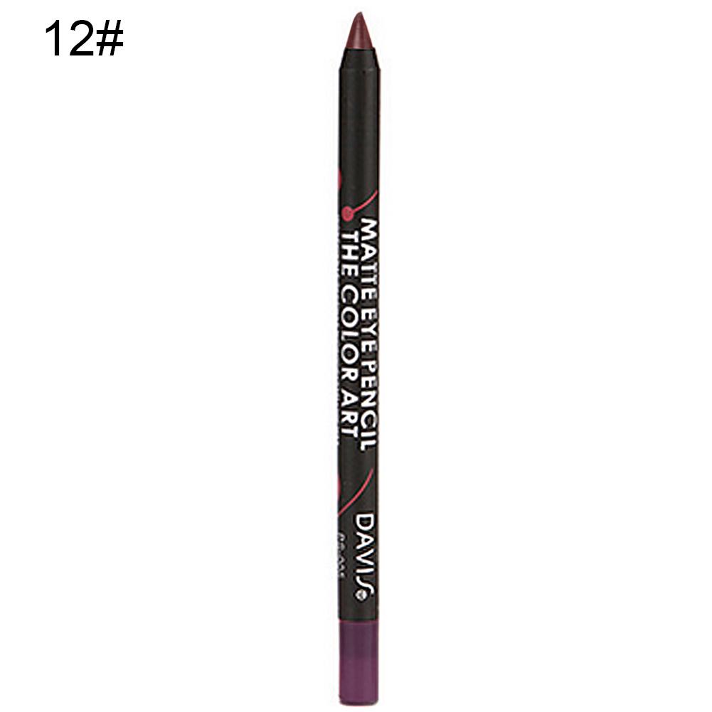 Puntos Waterproof Long Lasting 12 Colors Lipstick Pencil Silky Matte Lip Liner Cosmetic