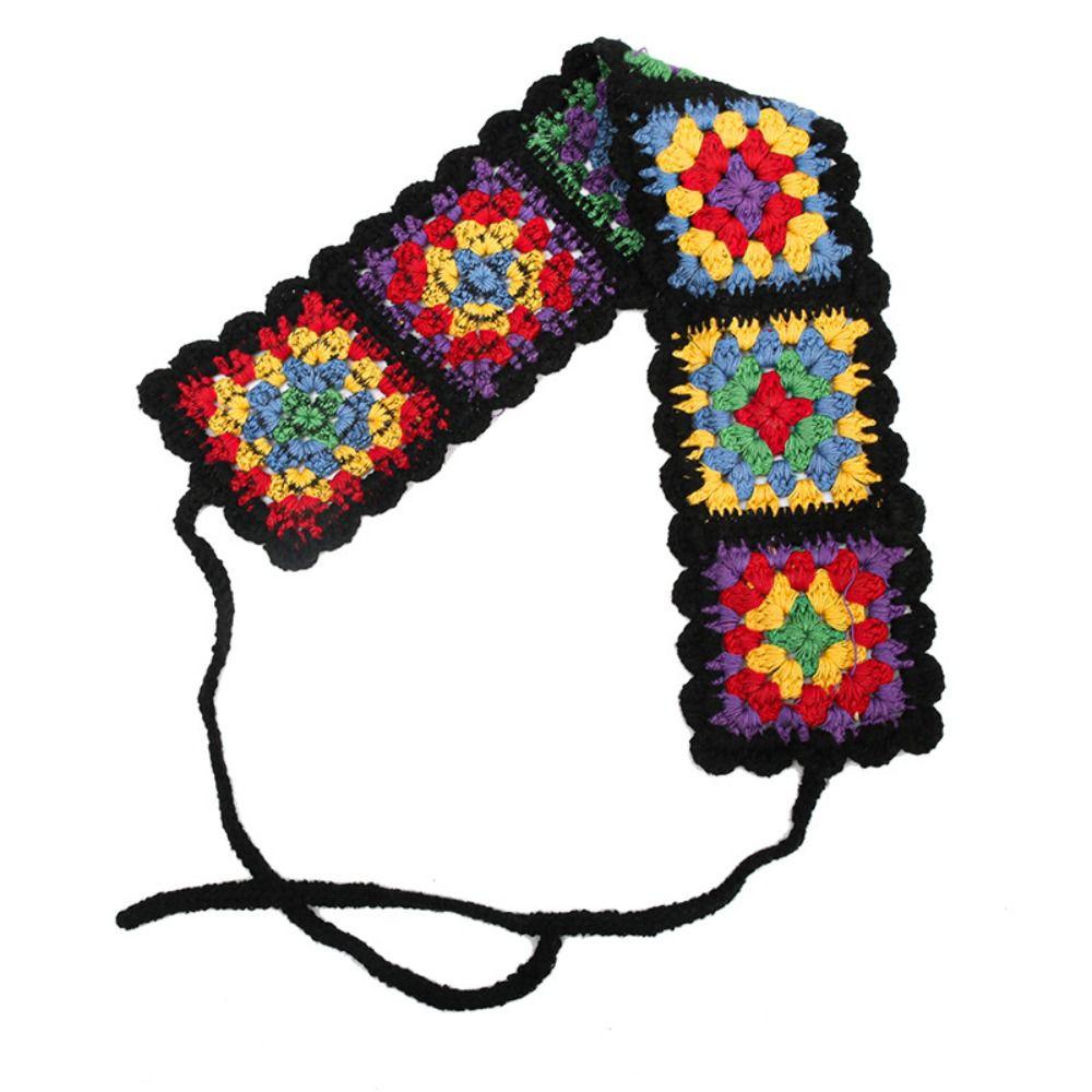 Hollow Turban Retro Headscarf Fashion Crochet Hair Band