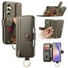 For Samsung Galaxy A05s 4G Case RFID Blocking Zipper Wallet PU Leather Mobile Cover