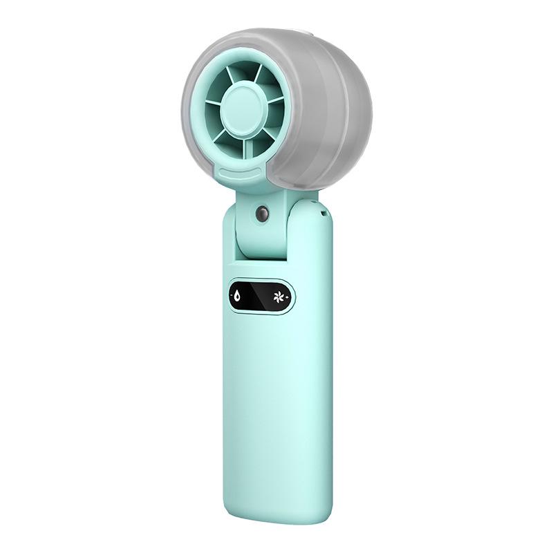 

Portable Folding Turbo Fan with High-Speed Cooling & Neck Strap 55x55x167mm світло-зелений колір