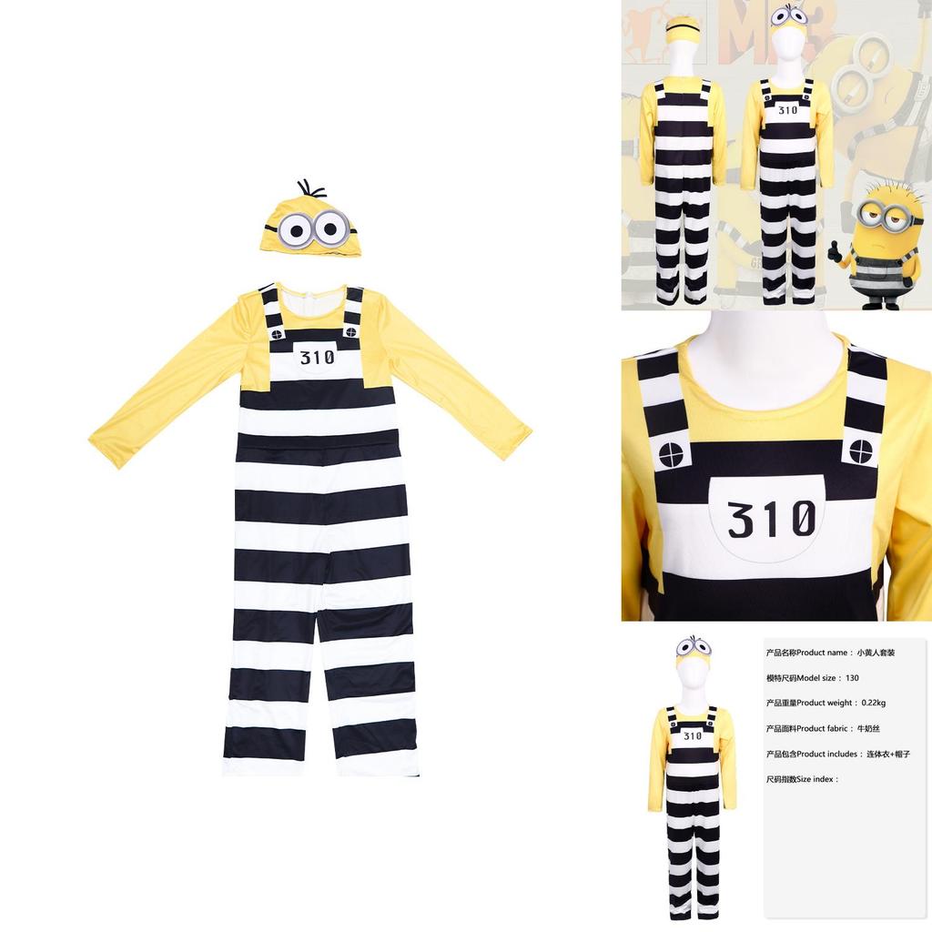 Déguisement de personnage Minions ravissant pour enfants Fabriqué en tissu polyester doux Parfait pour le cosplay