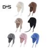 Cappello Invernale Unisex Lavorato a Maglia Spesso Caldo Antivento Tinta Unita Protezione Orecchie Berretto Invernale Quotidiano da Esterno Cappello da Aviatore Ciclismo Viaggio Copricapo